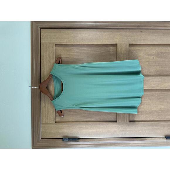 SANTINY Green Sleeveless Racerback Workout Tank Top Lightweight Women’s size XL - Picture 2 of 14